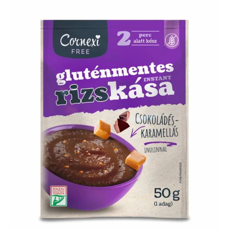 Cornexi csokis rizskása - gluténmentes laktózmentes és vegán instant reggeli
