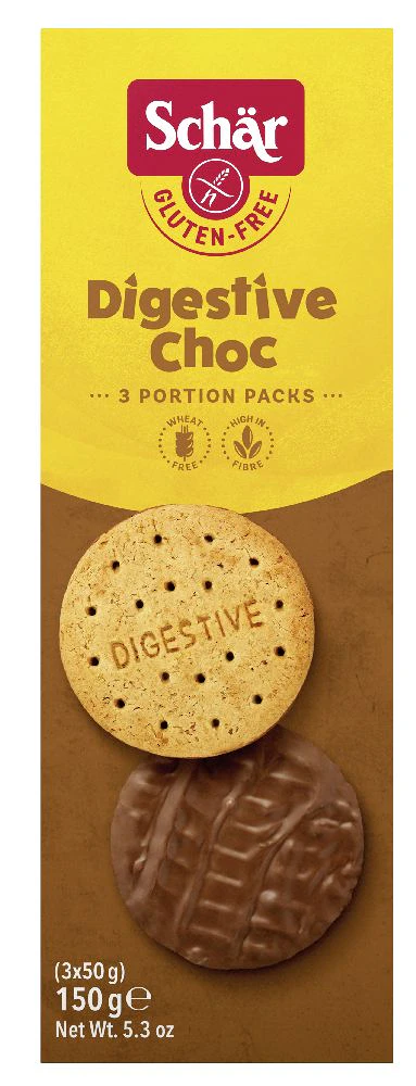 Schär Digestive Choc csokis keksz - gluténmentes és búzamentes élelmiszer