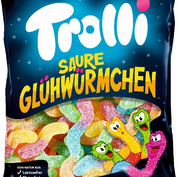 Savanyú gyümölcsös gumicukor kukac formájú - prémium gluténmentes édesség