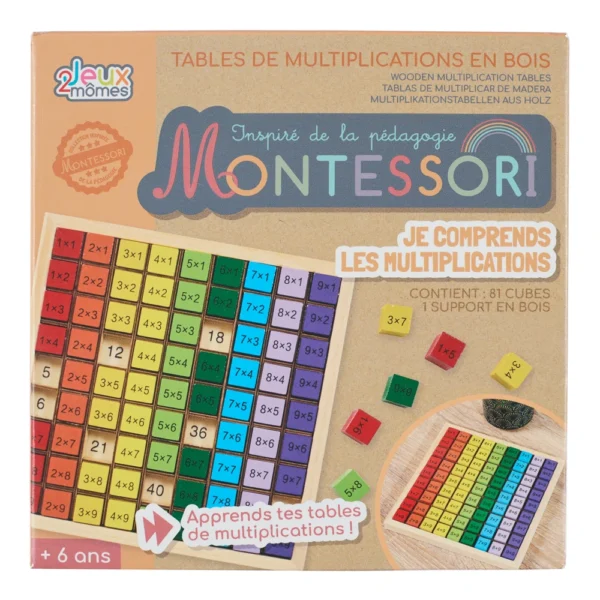 Fa Montessori szorzótábla játék – Megértem a szorzást!